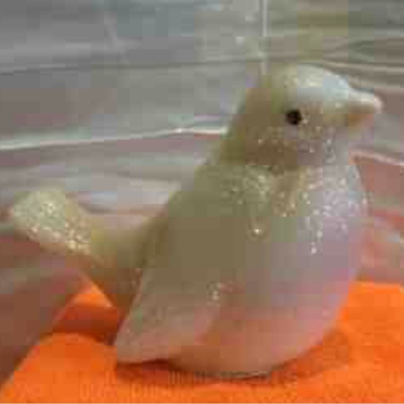 FENTON VTG  RARE GLISTENING WOODS BIRD FIGURINE signed  HIGHLY Collectible - Picture 7 of 10